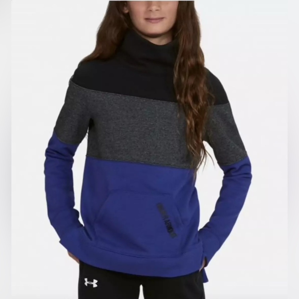 Under Armour Girl's Sweatshirt Threadborne Slouchy Crew 1302779 Size YSM